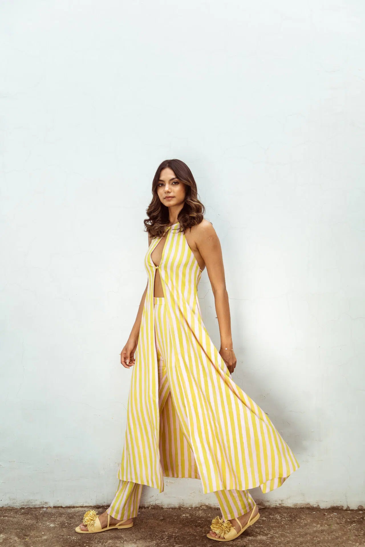 CITRUS BLUSH STRIPED CO-ORD SET