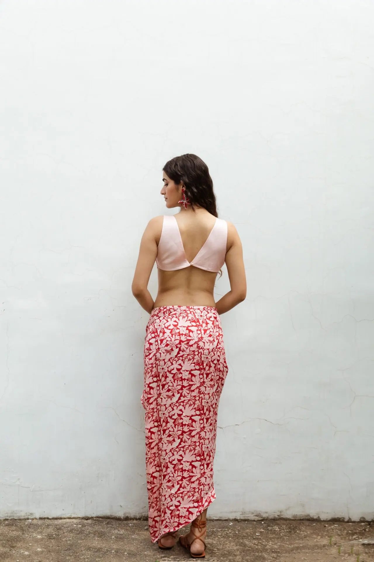 ERDEM PRINTED WRAP SKIRT