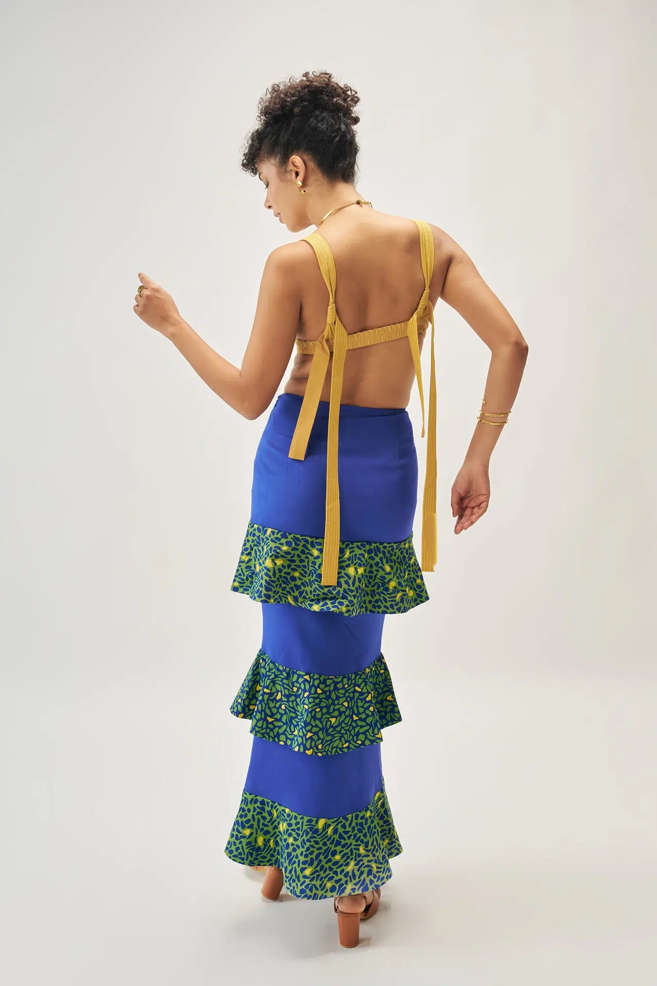 SOLACE PRINTED TIER SKIRT