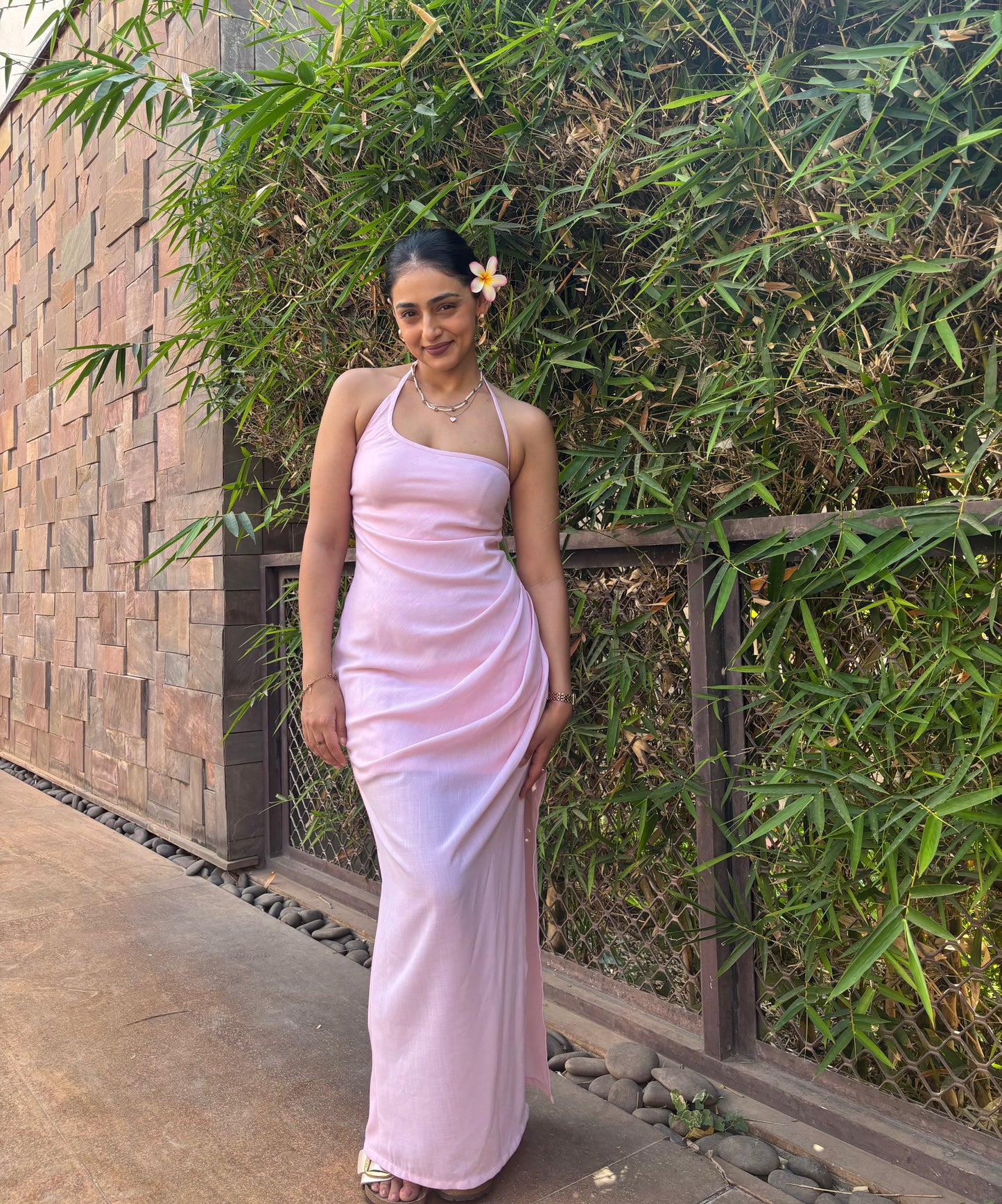 COSTA DRAPED MAXI DRESS