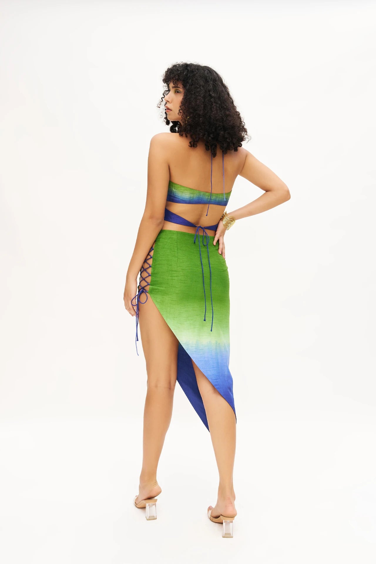 JINX ASYMMETRIC CRISS CROSS SKIRT