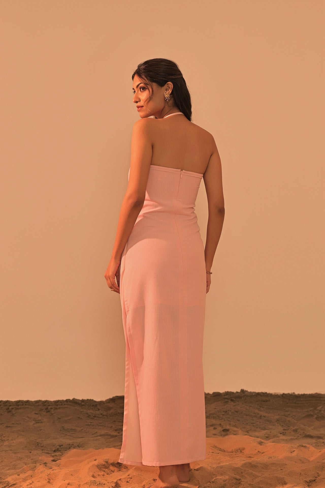 COSTA DRAPED MAXI DRESS