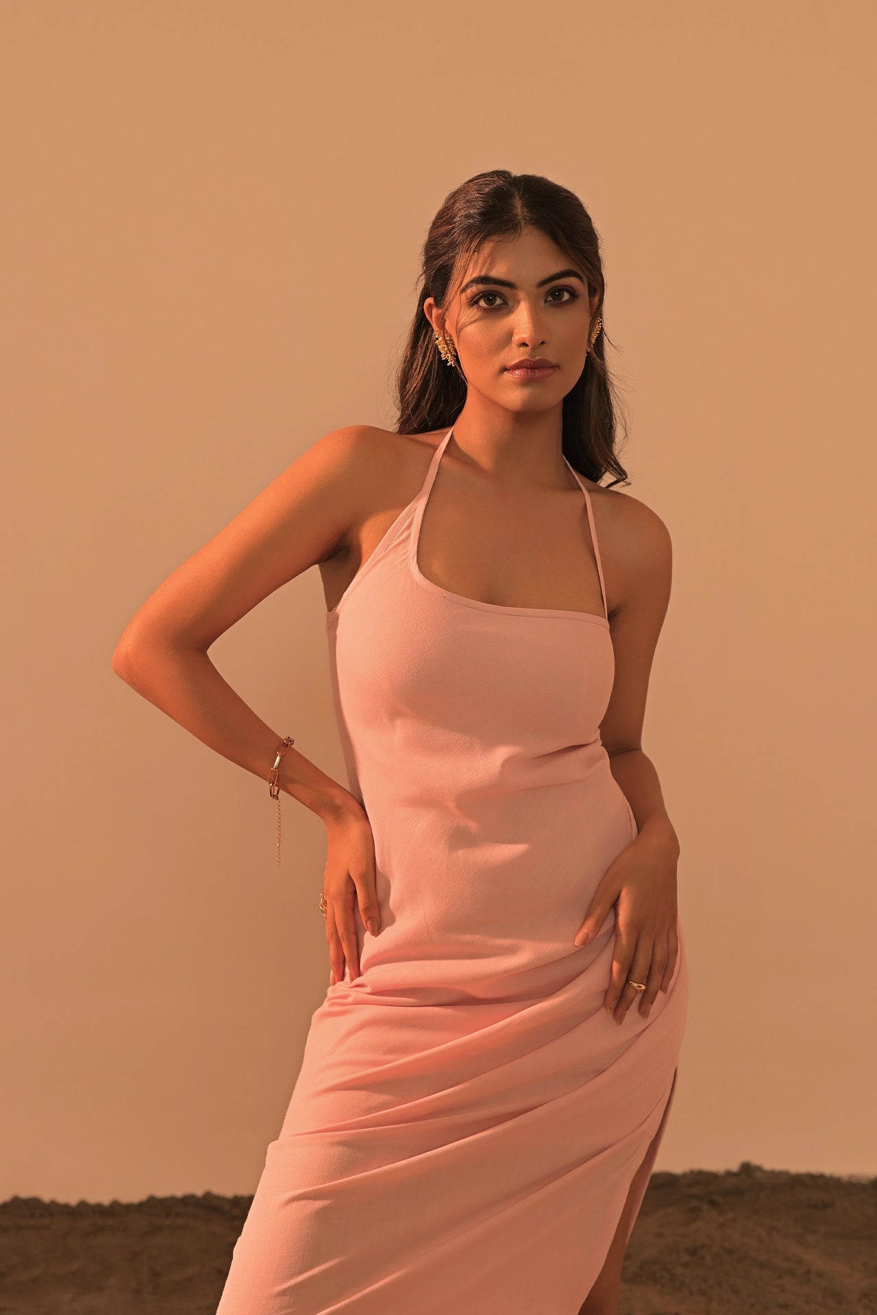 COSTA DRAPED MAXI DRESS