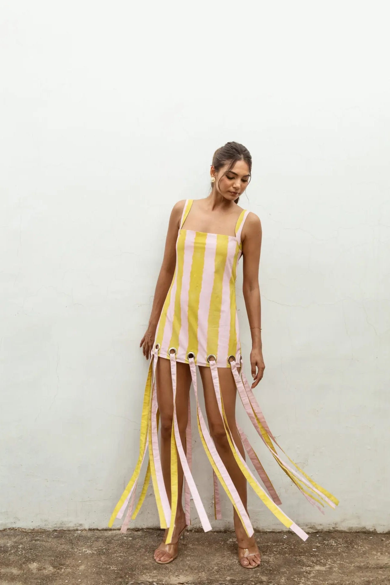 SHEFALI JARIWALA IN OUR STINA MINI FRINGES DRESS
