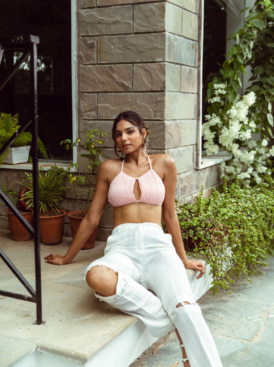 WILLA KNEE SLIT PANTS