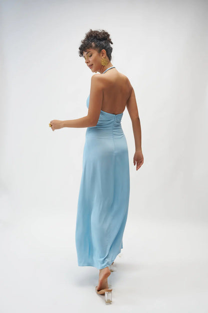 AUDREY SATIN MAXI DRESS (without cover-up)