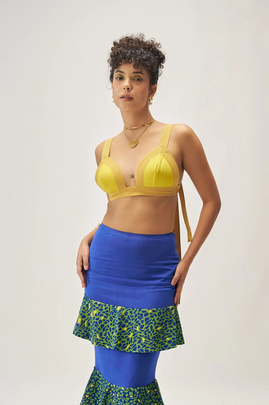 AZURE TIE-UP TOP