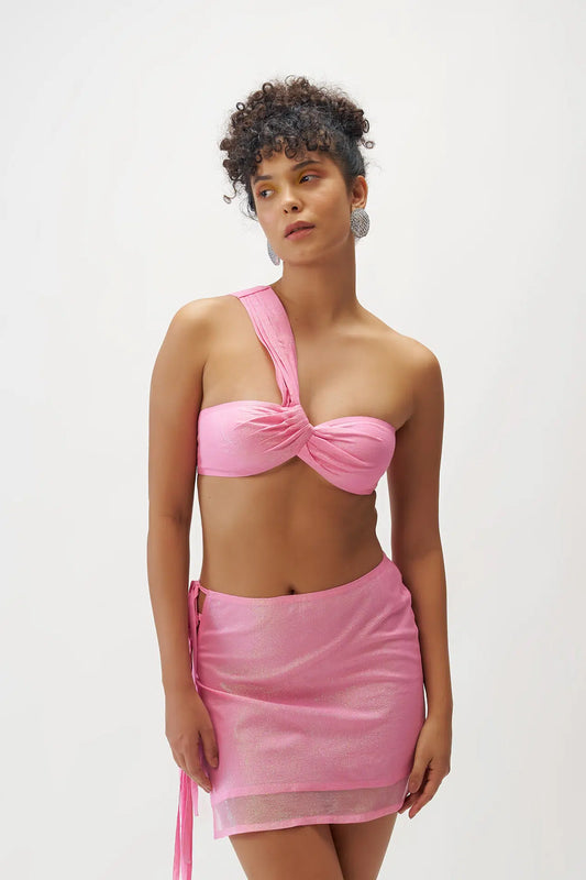 DEME LUREX CROP TOP