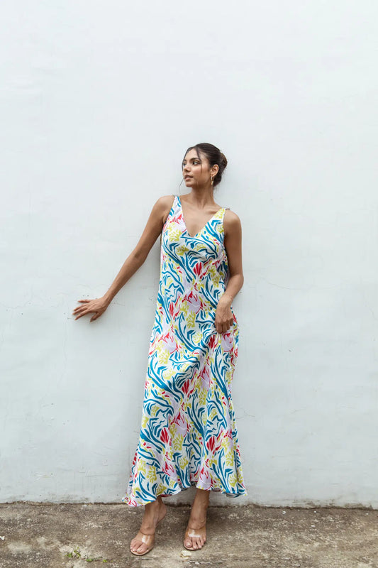 DEVORA MAXI PRINTED DRESS