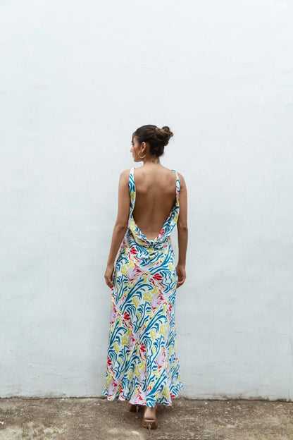 DEVORA MAXI PRINTED DRESS