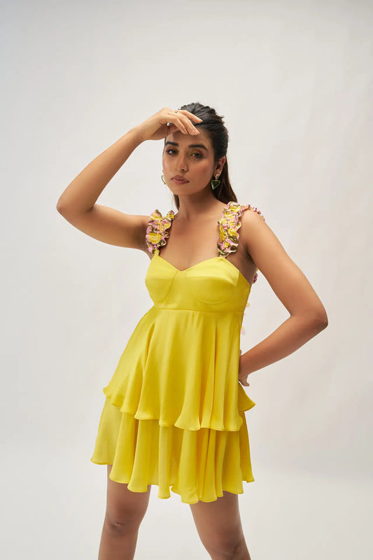 GALA SATIN MINI DESS