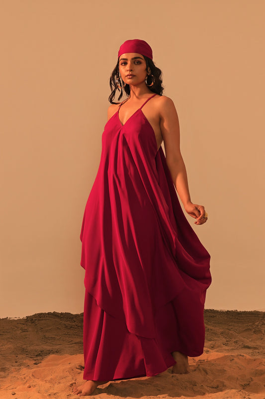 EMBER SLIP-ON MAXI DRESS