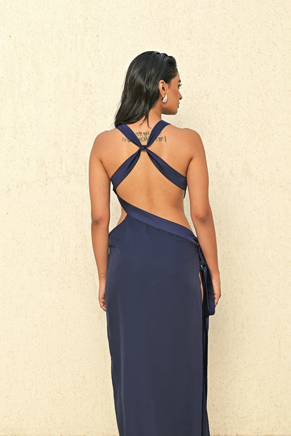 KELLY MAXI ASYMMETRIC DRESS