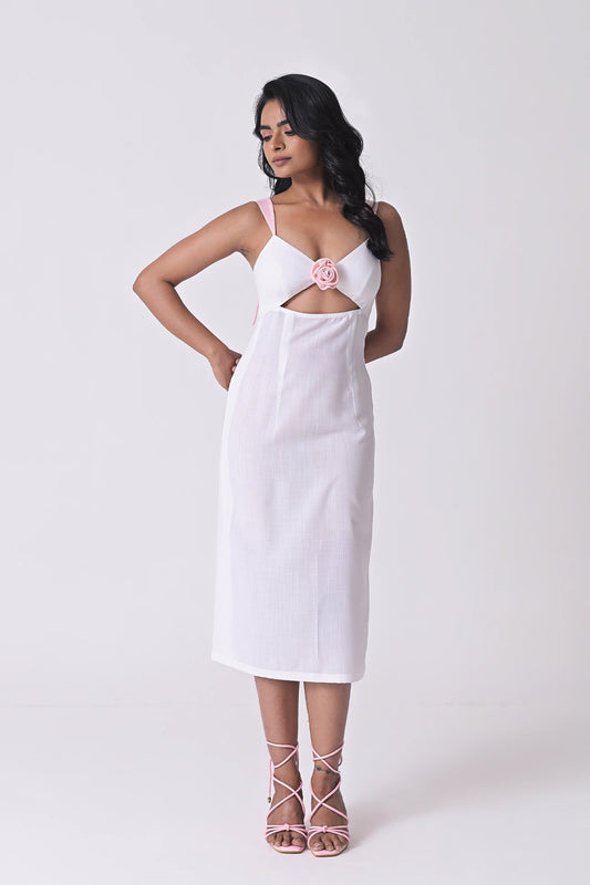 SAMAKA ECRU DRESS
