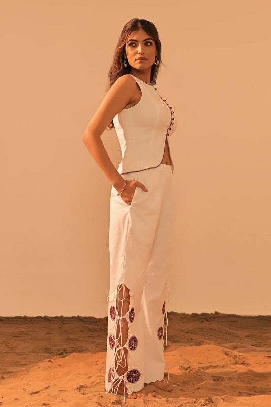 SENTA EMBROIDERED PANTS