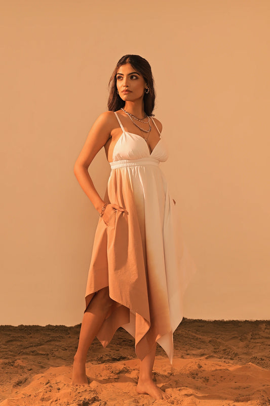 OMBRE ZAYDA HANDKERCHIEF DRESS